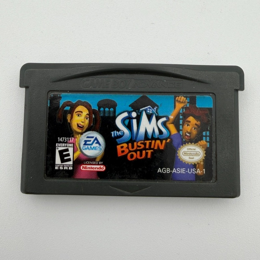 The Sims Bustin' Out Game Boy Advance 2003 CARTRIDGE ONLY